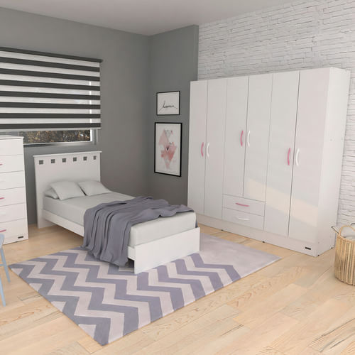 Placard-6-Puertas-2-Cajones-Mosconi-Interior-S-pintar-Blanco