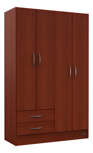 Placard-Ropero-4-Puertas-2-Cajones-24-Pack-Mosconi-Caoba