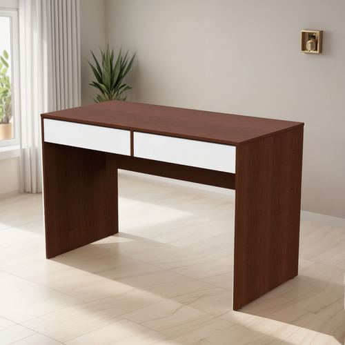 Escritorio-Mesa-Para-Pc-Melamina-2-Cajones-Hogar---Oficina-Tabaco