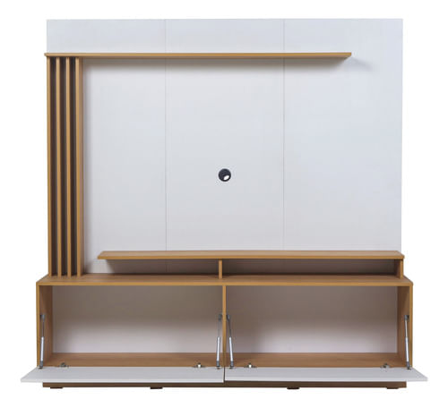 Modular-Rack-De-Tv-Centro-De-Entretenimiento-Hasta-65--------HICKORY-CON-BLANCO