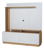 Modular-Rack-De-Tv-Centro-De-Entretenimiento-Hasta-65--------HICKORY-CON-BLANCO