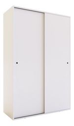 Placard-Ropero-120-Mts-Melamina-2-Puertas-Corredizas-2-Caj-Color-Blanco