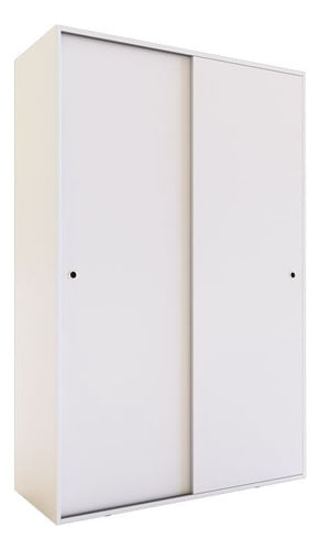 Placard-Ropero-120-Mts-Melamina-2-Puertas-Corredizas-2-Caj-Color-Blanco