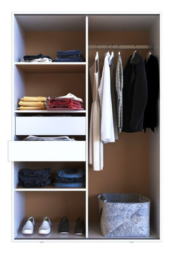 Placard-Ropero-120-Mts-Melamina-2-Puertas-Corredizas-2-Caj-Color-Blanco