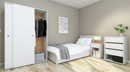Placard-Ropero-120-Mts-Melamina-2-Puertas-Corredizas-2-Caj-Color-Blanco