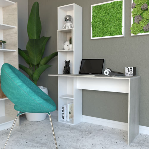 Escritorio-Mesa-Pc-Computacion-Con-Repisa-Funcional-Moderno-Nevado-con-Blanco-Everest