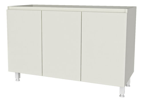 Mueble-Bajo-Mesada-120-Cm-Moderna-Cocina-3-Ptas-Melamina-----BLANCO-LACA