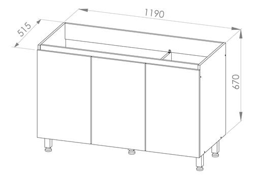 Mueble-Bajo-Mesada-120-Cm-Moderna-Cocina-3-Ptas-Melamina-----BLANCO-LACA