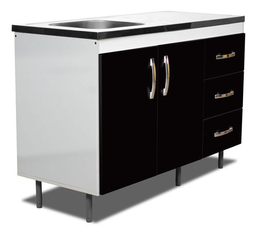 Bajo-Mesada-120-Cocicna-Moderno-Cocina-Linea-Arco-Negro