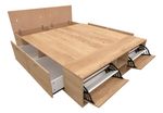 Cama-Box-Plataforma-2plazas-4caj-Baulera-Zapatero-140x190---MENDRABenethon-140