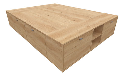 Cama-Box-Plataforma-2plazas-4caj-Baulera-Zapatero-140x190---MENDRABenethon-140