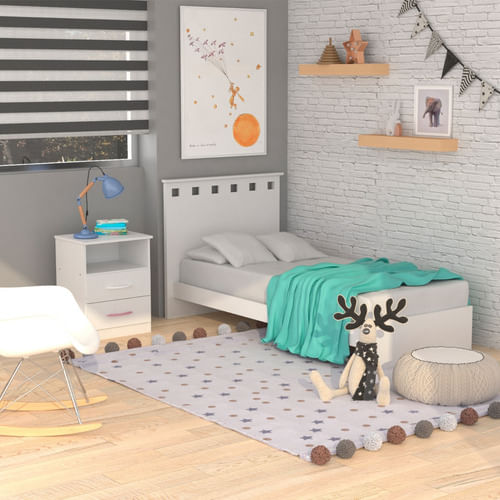 Cama-Infantil-Juvenil-Moderna-1-Plaza-Simil-Laqueado-Blancojuvenil