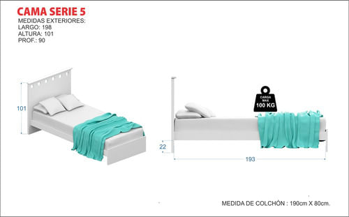 Cama-Infantil-Juvenil-Moderna-1-Plaza-Simil-Laqueado-Blancojuvenil