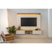 Panel De Tv Rack Flotante Hasta 75 Moderno C/ Led Integrado