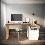 Escritorio Moderno 2cajc/cerradura Oficina Mesa De Trabajo++