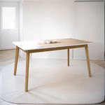 Mesa-De-Cocina-Comedor-150m-Nordica-Madera-Maciza-Laqueda-BlancoRoble