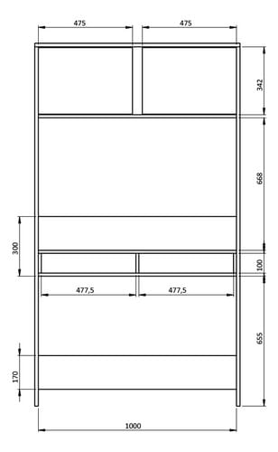 Escritorio-P--Pc-Mesa-De-Computacion-Alzada-Oficina-Hogar----GRIGIO-OSCURO-ROBLE-BARDOLINO