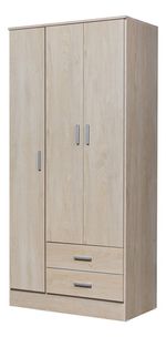 Placard-Ropero-Armario-Guardado-86-Cm-Tana-Eco-3-Ptas-Abrir-Fresno-blanco