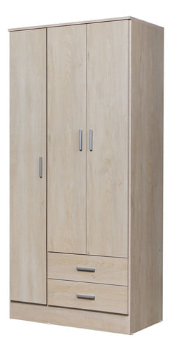 Placard-Ropero-Armario-Guardado-86-Cm-Tana-Eco-3-Ptas-Abrir-Fresno-blanco