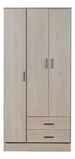 Placard-Ropero-Armario-Guardado-86-Cm-Tana-Eco-3-Ptas-Abrir-Fresno-blanco