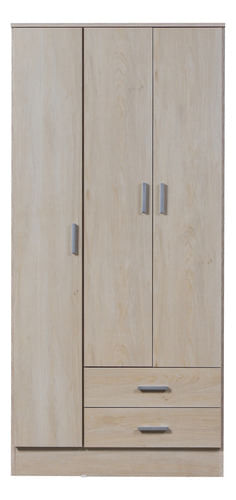 Placard-Ropero-Armario-Guardado-86-Cm-Tana-Eco-3-Ptas-Abrir-Fresno-blanco