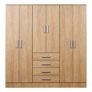 Placard Dormitorio 6ptas 4caj Melamina Linea Imperio