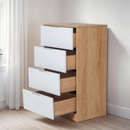 Cajonera Moderna Nordica 4 Cajones Dormitorio Hogar