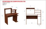 Escritorio-Mesa-Para-Pc-Con-Bandeja-Y-Estantes-Melamina--Blanco