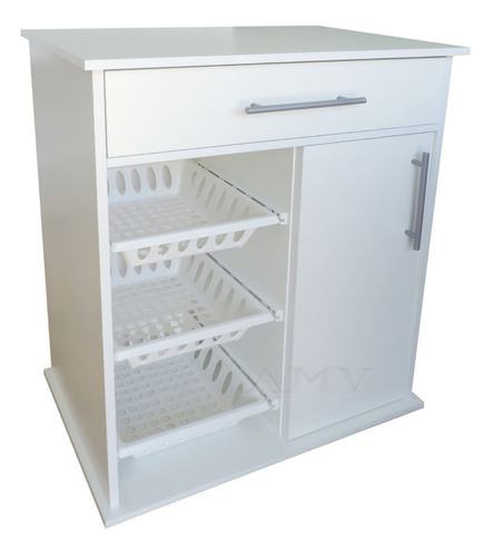 Mueble-Apoyo-Cocina-Con-Ruedas-Frutero-P--Microondas-------Blanco