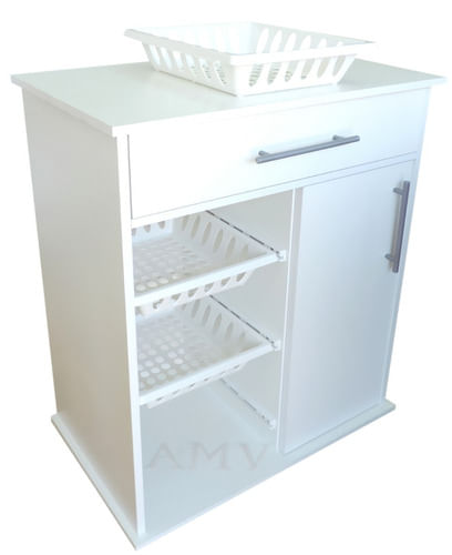 Mueble-Apoyo-Cocina-Con-Ruedas-Frutero-P--Microondas-------Blanco
