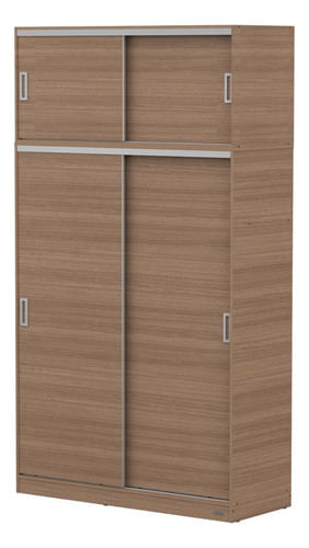 Baulera-De-Placard-140-Mts-Melamina-2-Puertas-Corredizas-Carvalho-Mezzo