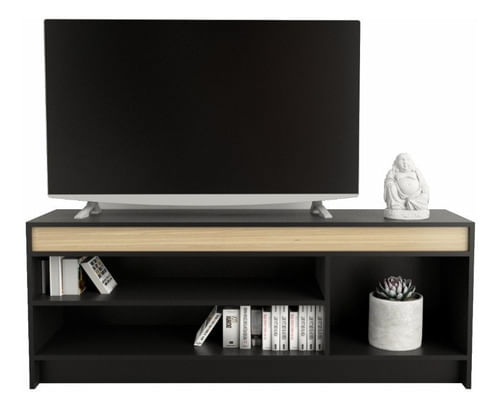Rack-Mesa-P--Led-Tv---Mueble-De-Apoyo-Organizador-Guardado---Negro-Con-Olmo-Finlades