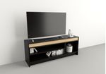 Rack-Mesa-P--Led-Tv---Mueble-De-Apoyo-Organizador-Guardado---Negro-Con-Olmo-Finlades