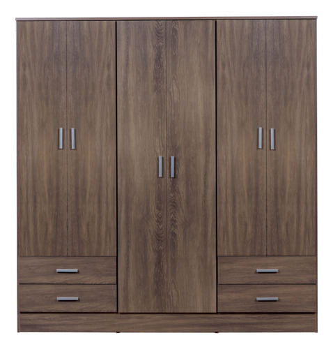 Placard-Ropero-Armario-Guardado-169cm-Tana-Eco-6-Ptas-Abrir-Moccha