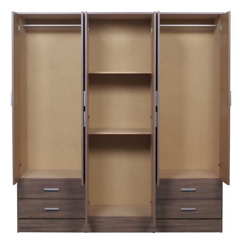 Placard-Ropero-Armario-Guardado-169cm-Tana-Eco-6-Ptas-Abrir-Moccha