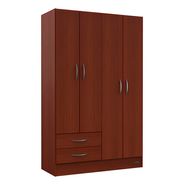 Placard Ropero 4 Puertas 2 Cajones 24 Pack Mosconi Caoba