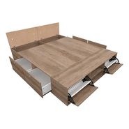 Cama Box Plataforma 2plazas 160x200 4caj Baulera Zapatero +