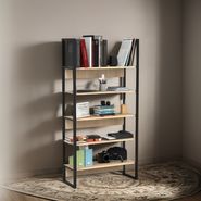 Biblioteca Estanteria Estilo Industrial Melamina / Hierro ++