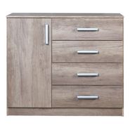Comoda Chifonier Para Dormitorio Melamina 1pta 4caj