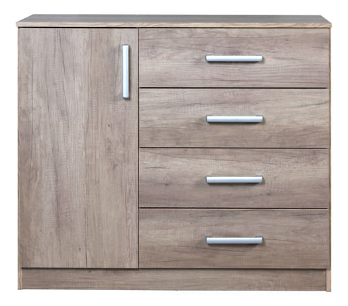 Comoda-Chifonier-Para-Dormitorio-Melamina-1pta-4caj-Nebraska-Gris