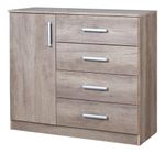 Comoda-Chifonier-Para-Dormitorio-Melamina-1pta-4caj-Nebraska-Gris