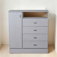Comoda P/dormitorio Chifonier 1pta 4caj Melamina