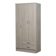 Placard Ropero Armario Guardado 86cm Tana Plus 3 Puertas 2 Cajones Color Fresno Blanco Ricchezze