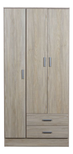 Placard-Ropero-Armario-Guardado-86cm-Tana-Plus-3-Puertas-2-Cajones-Color-Fresno-Blanco-Ricchezze