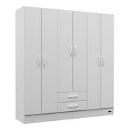 Placard Ropero 6 Puertas Mosconi Pack Color Blanco