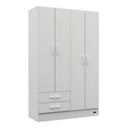Placard Ropero 4 Puertas 2 Cajones Blanco Pack 24 Mosconi