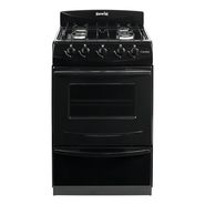 Cocina Escorial Candor S2 Black Color Negro Con Puerta Con Visor Gas Envasado