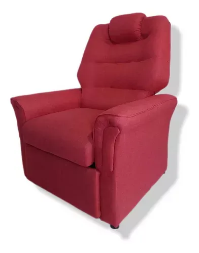 Sillon-Poltrona-Relax-En-Tela-Alpha-Rustica-Stock-Disponible-ALPHA---Rojo