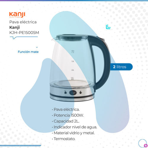 Pava-Electrica-Kanji-Kanji-Home-Kjh-pe15005m-Gris-Negro-220v-2l