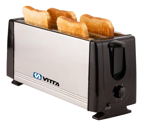 Tostadora-1400w-Metal-4-Panes-6-Niveles-Vitta-Color-Plateado